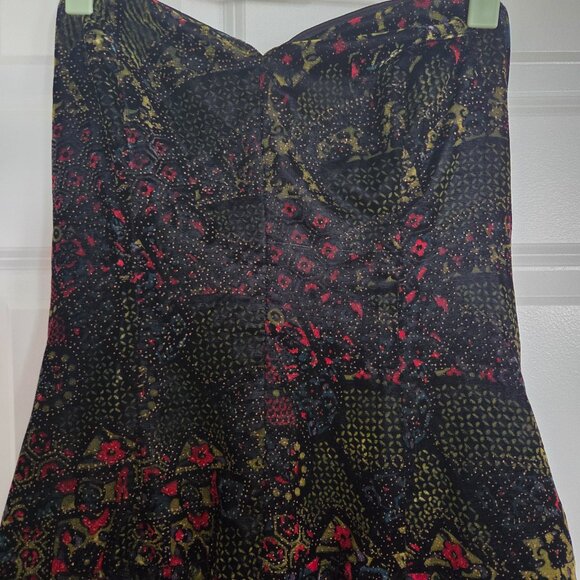 Vintage Velvet Strapless Dress - Picture 3 of 6